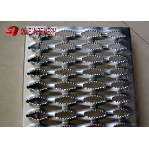 Stainless 2MM Galvanized Steel Grating 240 * 4020MM / Anti Slip Tread Plates