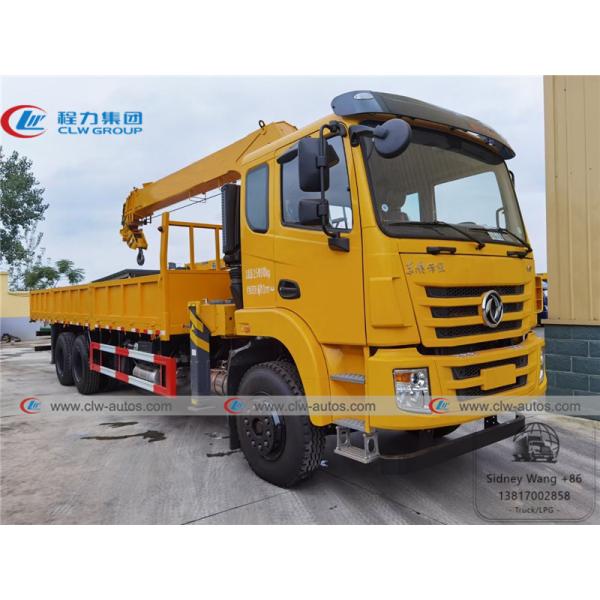 Тележка Dongfeng 6x4 10T установила телескопичный кран заграждения со строительным оборудованием