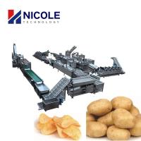 Batata automática industrial contínua Chips Making Machine Stainless Steel