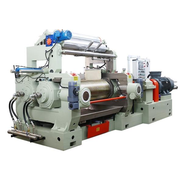 Open Mill Rubber Mixing Machine 16 Inches With Two Horizontal Rollers