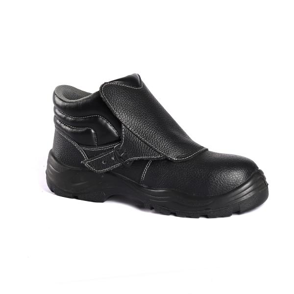 Mesh Lining Material Electrical Hazard Protection Genuine Leather Upper Of Exceptional Safety Shoes