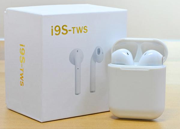I9S TWS Wireless Bluetooth Earphones Pure White Color CE / ROHS Certification