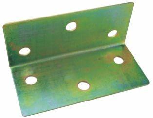 60x27mm Right Angle Metal Bracket White Yellow Galvanized Cutting Punching Stamping