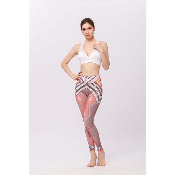 Ladies Patterned Yoga Pants Breathable Quick Drying Women's Slim Fit Sweatpants