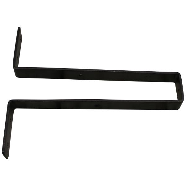 Stylish Black Brushing Architectural Rustic Scaffold Board Strap Style Shelf Bracket