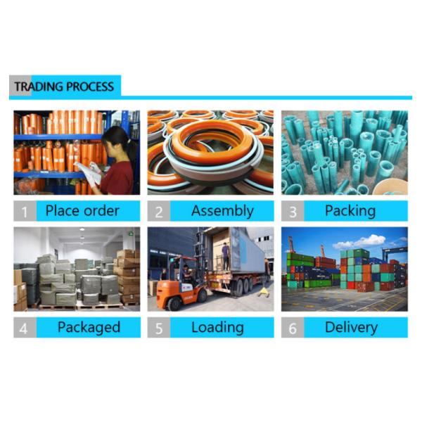 Yellow Hydraulic Rod Seal IDI ISI 45 X 65 X 12mm Hydraulic Cylinder Piston Seal Types Creamy