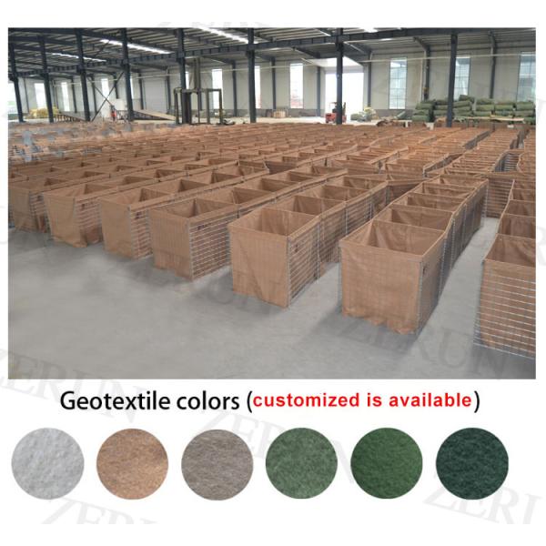 Извив барьера Mil1 Hesc стены барьера BWG18-22 Hesco нормальный обратный