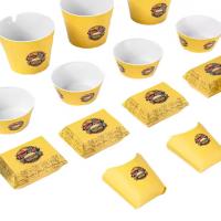 Boîtes à emporter en papier sur mesure Carton Fast Food Frites Pizza Burger Emballage pour l'emballage sur mesure