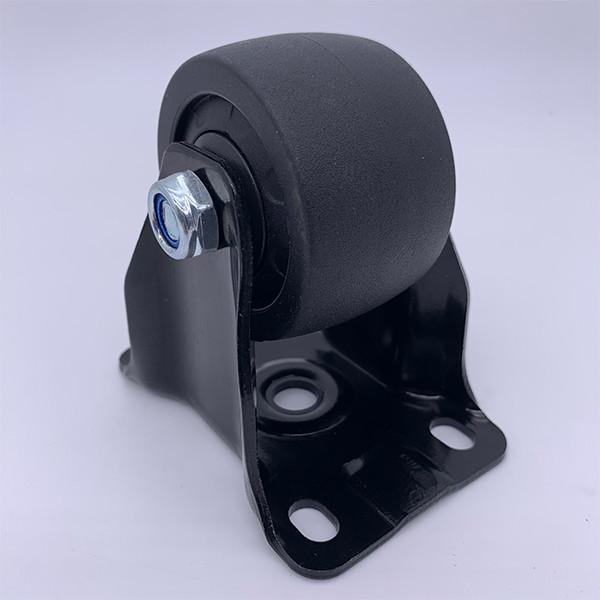 2.5 inch Black Nylon Wheel Low Profile Plate Rigid Caster