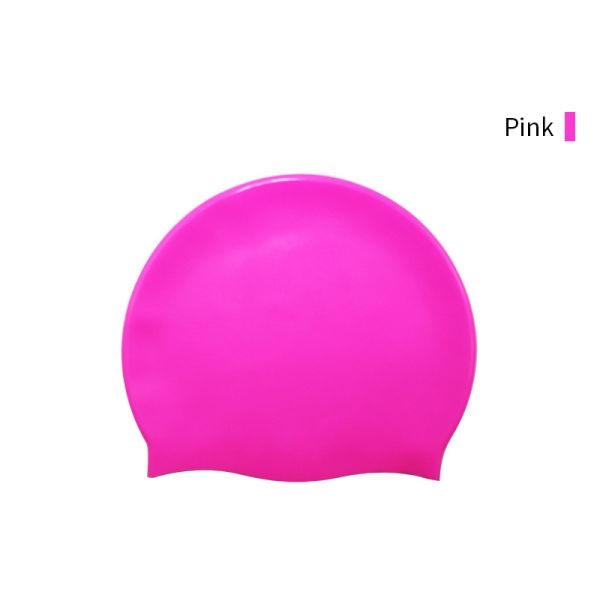 Custom Logo Silicone Waterproof Swimming Cap For Adults Swim And Dive