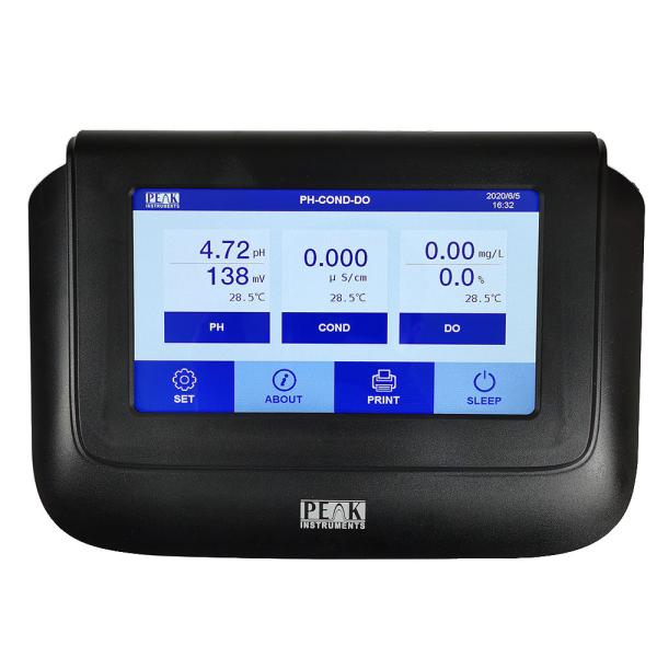 0.01/0.1/1μS/cm Resolution Benchtop Automatic Calibration PH Conductivity Meter
