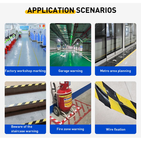 Scratch Proof Waterproof PVC Floor Tape Smooth Flat For Industrial Use