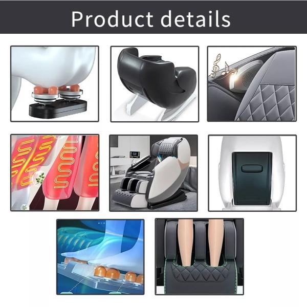 Vibrating Shoulder Relax Massage Chairs SAA Jade Head Rohs OEM