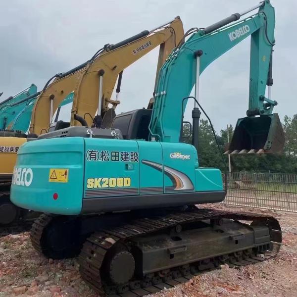 Faible temps de travail Excavatrice Kobelco SK200 originale pour votre entreprise de construction
