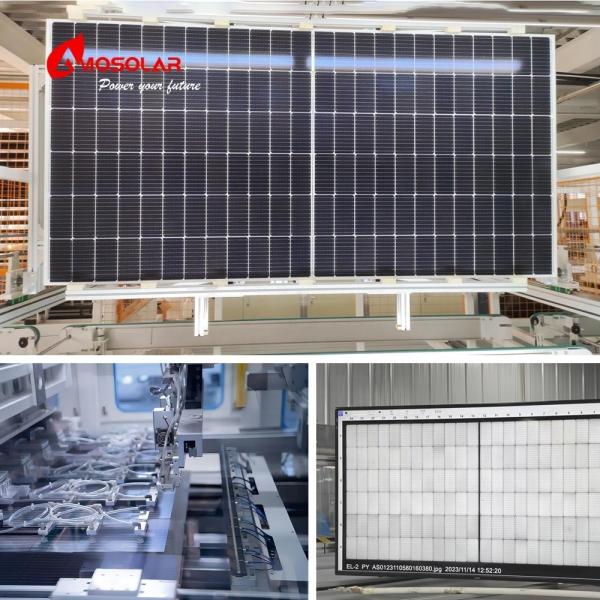 Amosolar Half Cut 182mm Cell 565w 570w 575w 580w 585w 590w PV Panel for Solar System