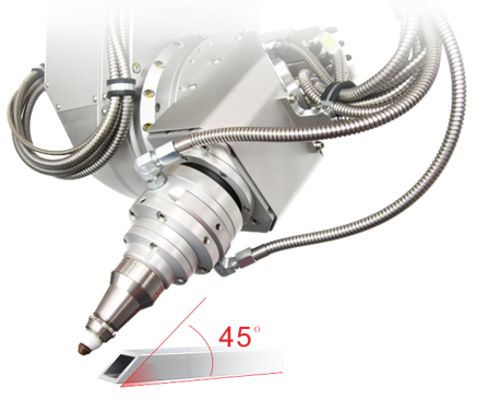 Three Chuck Tube Fiber Laser Cutting Machine For Stainless Steel Aluminum Tube Cutting