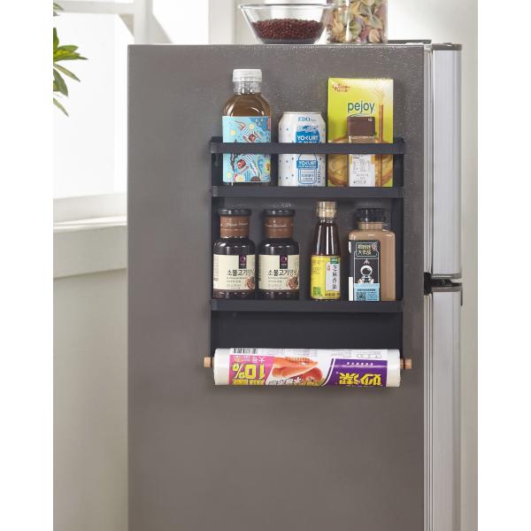 Storage Holders Racks Metal Fridge Shelf Magnetic Spice Rack Organizer for Refrigerator