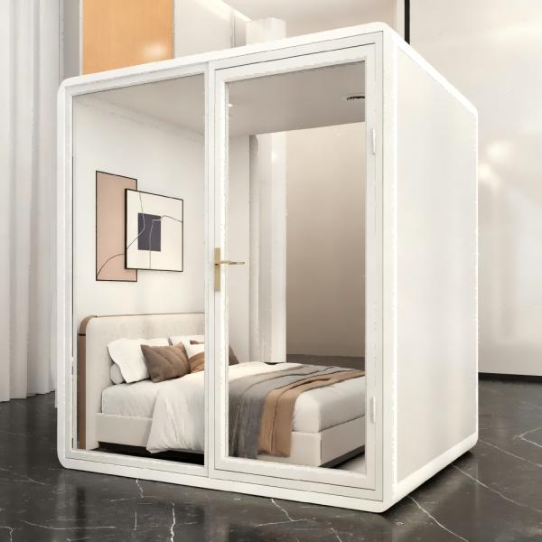 Customized Sleeping Pod Assembled Nap Pod White