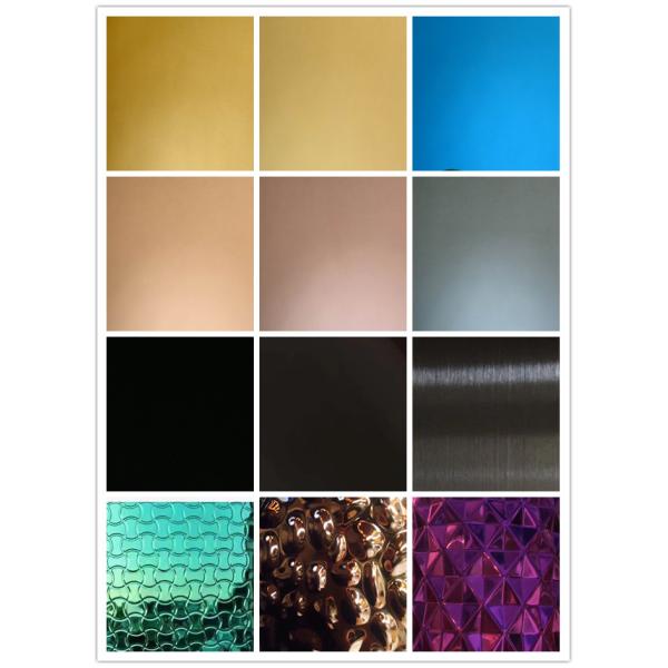 Pvd покрасило материал Tisco листов нержавеющей стали с фильмом Novancel