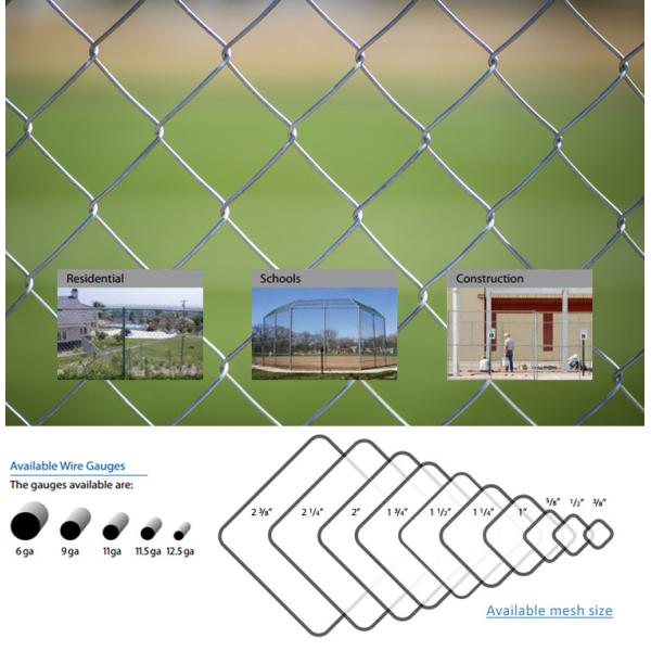 Rot Proof 6 Foot 50x50mm Mesh Tower Fencing With Chain Link