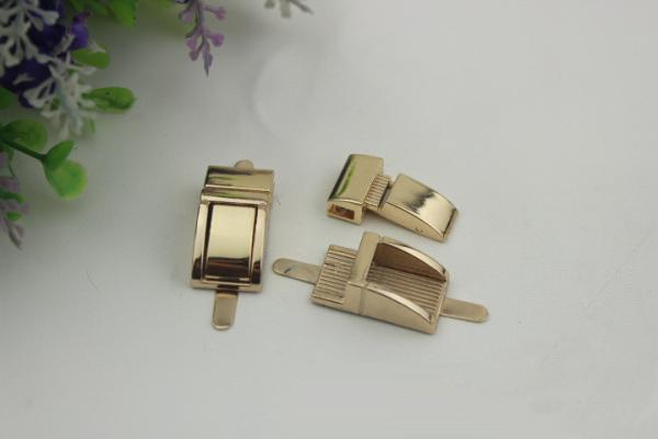 Small design purse metal zinc alloy light gold decorative hardware lock