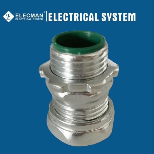 Steel Insulated EMT Connector Compression Type 1/2 To 4 UL Listed