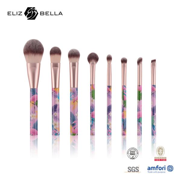 As mulheres do ODM compõem escovas com o Alu - grupo de escova cosmético do cabelo sintético da virola 100%