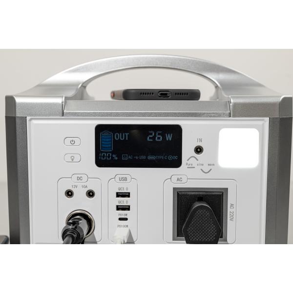 Нет эффекта памяти Чистая синусовая волна портативная электростанция с системой хранения энергии для дома, одобренной ROHS