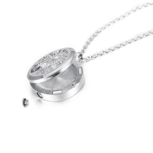 Tree of Life Memorial Jewelry for Pet/Human Picture Locket Pendant Necklace