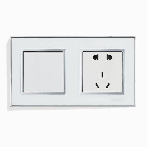 163.5mm 91.5mm Brass Switches And Sockets Electric Plugs Sockets