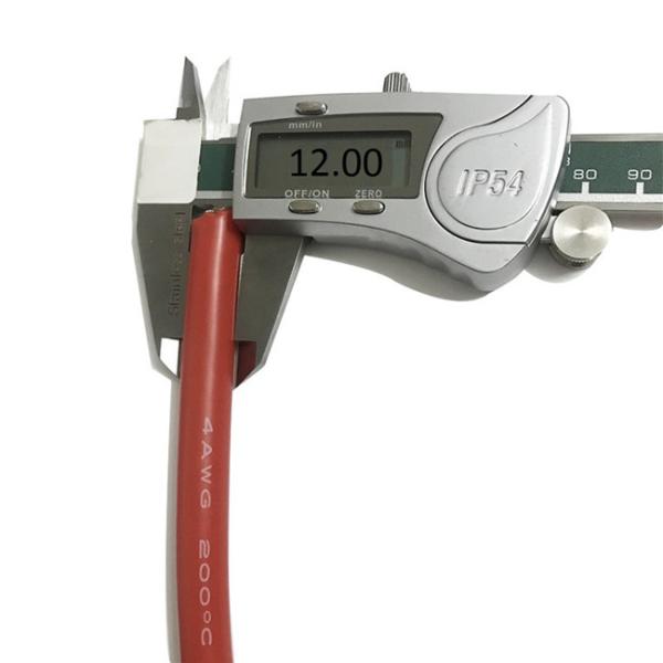 Flexible Silicone Cable 5000/ 0.08 4AWG Tinned Copper Conductor Silicone Rubber Wire