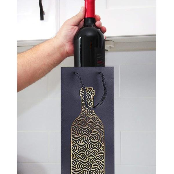 Bolsos personalizados sola botella del regalo del vino para el partido de cena de los cumpleaños de las bodas