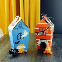 Bonitos de Halloween caja de regalo personalizada embalaje caja de regalo de papel de tarjeta blanca
