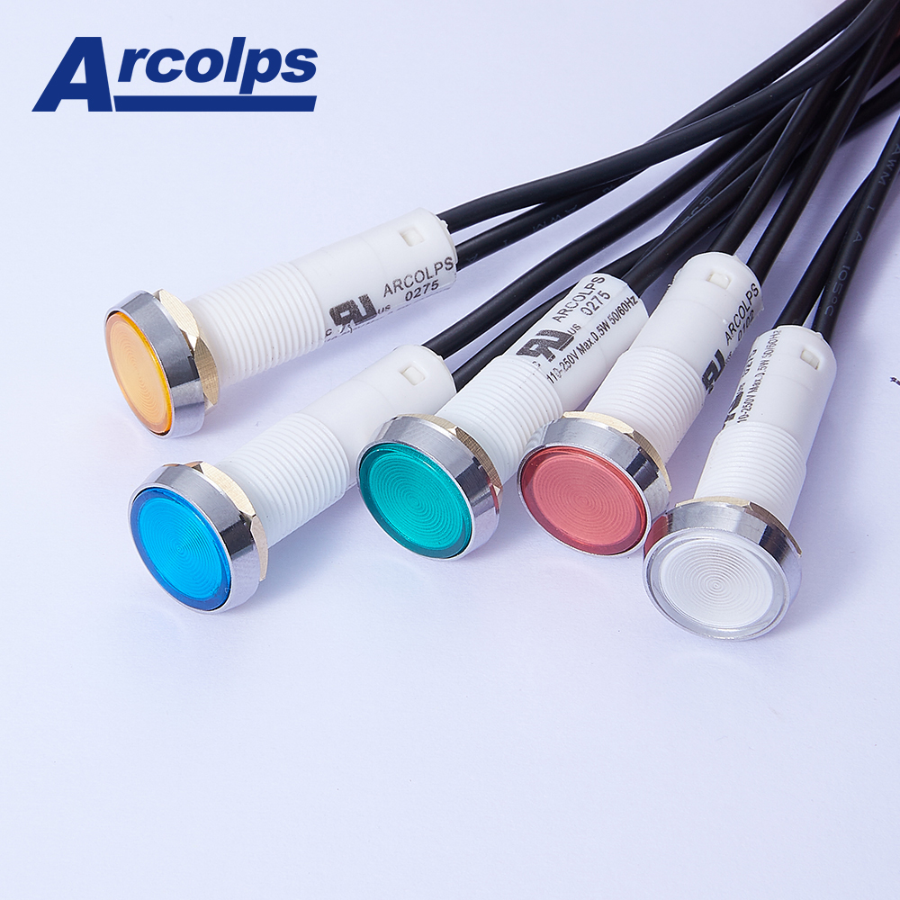 Durable Green Indicator Light 230VAC Neon Indicator Light IP65
