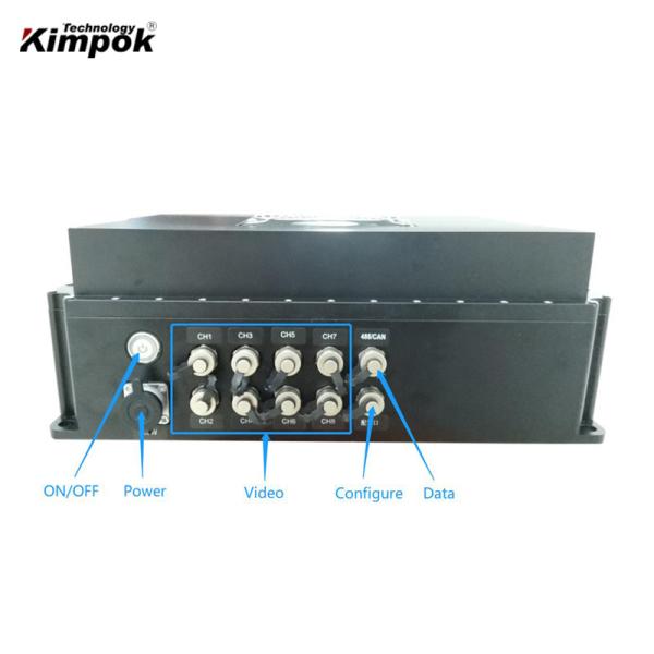 10 kg de puissance RF 43dBm 6 canaux COFDM Vidéo émetteur 20 watts HD 1080P Communication AV sans fil