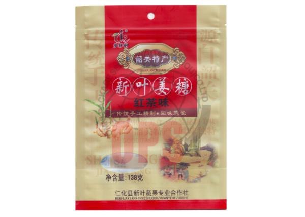 MINTPACKAGE Snack Packaging Bags , 17*23cm Zipper Pouch For Food