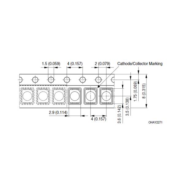 LBT67C-P2R1-35-Z Стандартные светодиоды SMD Синий 470nm 140mcd 10mA Светодиоды высокой мощности