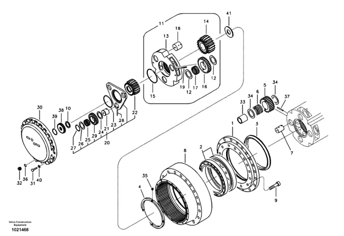 Уплотнение экскаватора VOE14579901 Belparts EC330B EC360B EC290B плавая для прибора перемещения конечной передачи