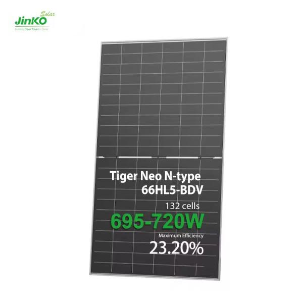 Jinko N Type Tiger 700W 710W 720W Painéis solares para eletricidade doméstica monocristalino
