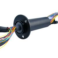 32 vías de alimentación y 2 vías de red Gigabit anillo de deslizamiento de 25 mm OD carcasa de aleación de aluminio
