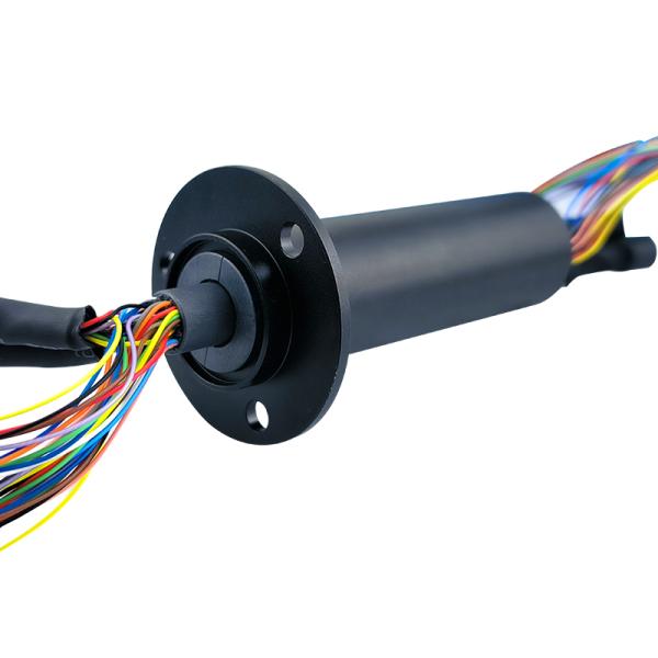 32 vías de alimentación y 2 vías de red Gigabit anillo de deslizamiento de 25 mm OD carcasa de aleación de aluminio