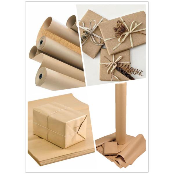 коричневый крен бумаги kraft цвет Rolls Брауна пакета упаковочной бумаги 80gsm 1.4m x 300m Kraft бумажный