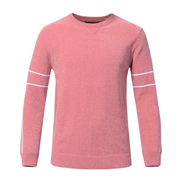 Crew Neck Mens Warm Winter Sweaters Slim Fit Custom Logo Multi Colored