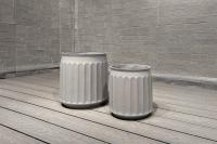Planteur en fibre d'argile durable moderne avec garantie de 5 à 6 ans