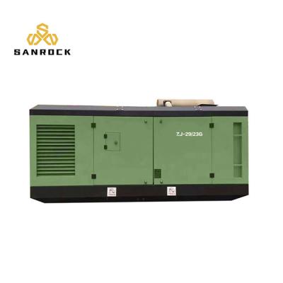 Compressor de ar de parafuso diesel de mineração com rodas