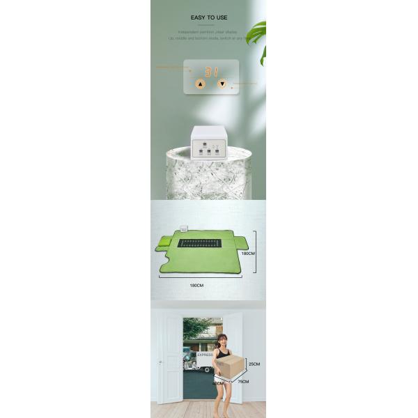 Углеродные волокна нагреватель No Emf Саунное одеяло Дальнее инфракрасное для клиники