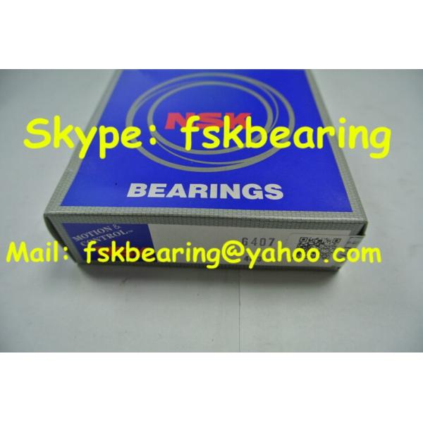 High Temperature 6407 NSK Single Row Ball Bearings 35 × 100 × 25mm