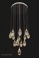Crystal Light Rotating Staircase Perfume Bottle-Shaped Stair Light For Duplex Living Rooms
