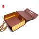 Varnishing Paper Gift Packaging Box Blown  Folding Gift Boxes With Handle