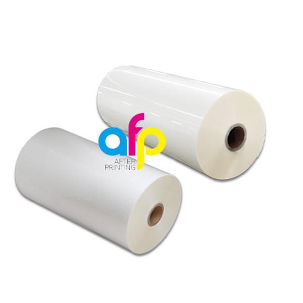 Print Finishing Lamination Bopp Film Roll Glossy / Matt Type EVA Heat Sensitive Layer
